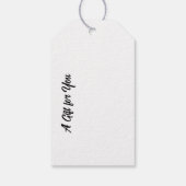 Collage Art | Ein Geschenk für Sie von und nach Geschenkanhänger (Rückseite)