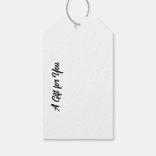 Collage Art | Ein Geschenk für Sie von und nach Geschenkanhänger (Rückseite)