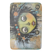 Collage Art Girl Lady 7 Badematte (Vorderseite Vertikal)