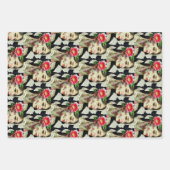 Collage Art | Hübsche Frauen mit Typografie Geschenkpapier Set (Vorderseite)