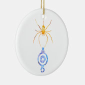 Collage Art Insektenkunst SPIDER mit XMAS ORNAMENT (Rechts)