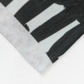 Collage Art, modern bunt abstrakt. Fleecedecke (Ecke)