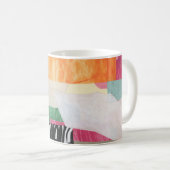 Collage Art, modern bunt abstrakt. Kaffeetasse (VorderseiteRechts)