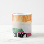 Collage Art, modern bunt abstrakt. Kaffeetasse (Mittel)