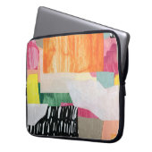 Collage Art, modern bunt abstrakt. Laptopschutzhülle (Vorderseite Links)