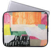 Collage Art, modern bunt abstrakt. Laptopschutzhülle (Vorderseite)