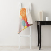 Collage Art, modern bunt abstrakt. Sherpadecke (Beispiel)