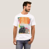 Collage Art, modern bunt abstrakt. T-Shirt (Vorne ganz)