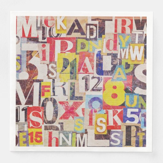 Collage Art Napkins oder Decoupage Paper Serviette (Vorderseite)