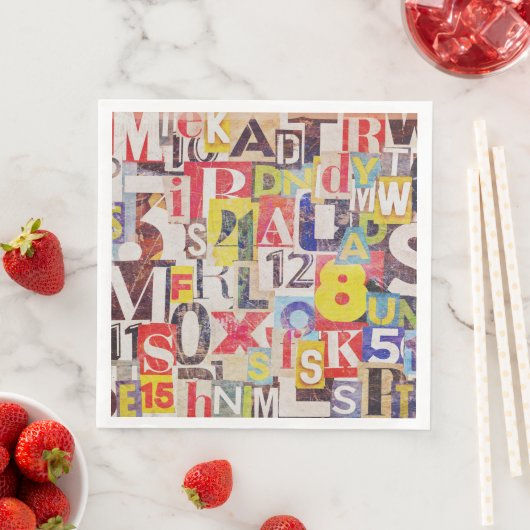 Collage Art Napkins oder Decoupage Paper Serviette (Beispiel)