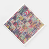 Collage Art Napkins oder Decoupage Paper Serviette (Ecke)