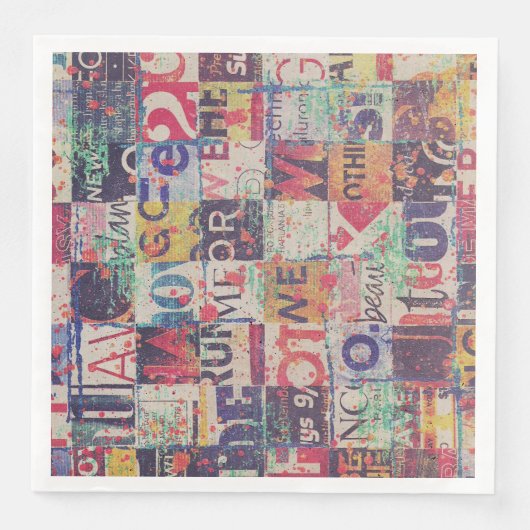 Collage Art Napkins oder Decoupage Paper Serviette (Vorderseite)