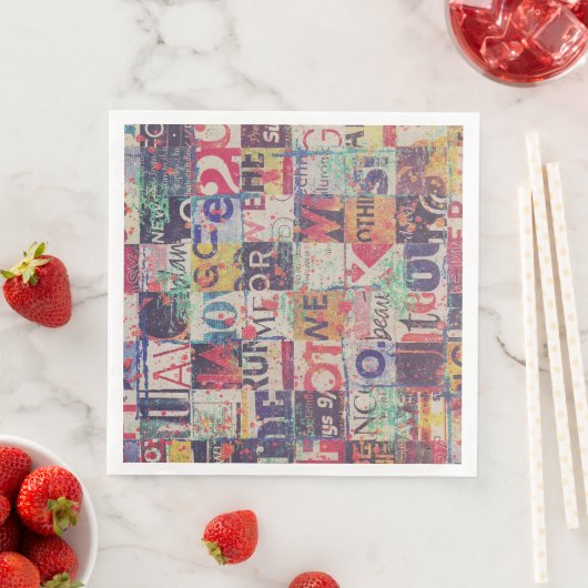 Collage Art Napkins oder Decoupage Paper Serviette (Beispiel)