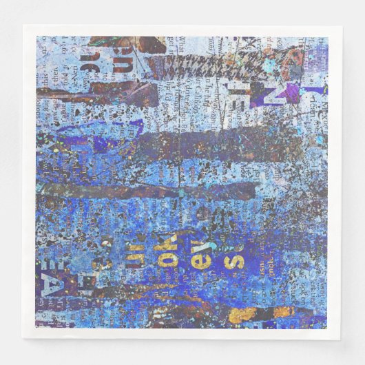 Collage Art Napkins oder zur Entdeckung Serviette (Vorderseite)