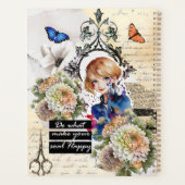 Collage Art November Chrysanthemum Planer (Rückseite)