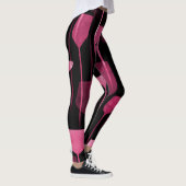 Collage Art: Party Drinks Muster. Leggings (Rechts)