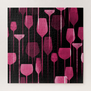 Collage Art: Party Drinks Muster. Puzzle