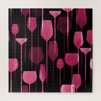 Collage Art: Party Drinks Muster. Puzzle