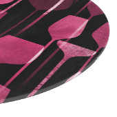 Collage Art: Party Drinks Muster. Schneidebrett (Ecke)