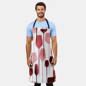 Collage Art: Party Drinks Muster. Schürze (Getragen)