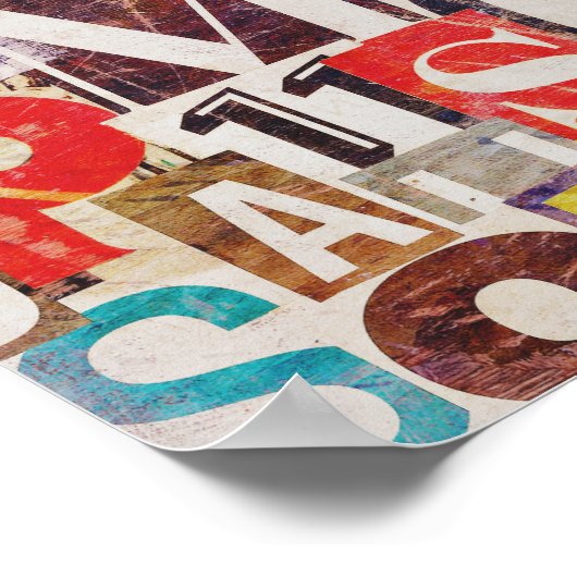 Collage Art Poster oder Decoupage Paper (Ecke)