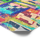 Collage Art Poster oder Decoupage Paper (Ecke)