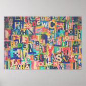 Collage Art Poster oder Decoupage Paper (Vorne)