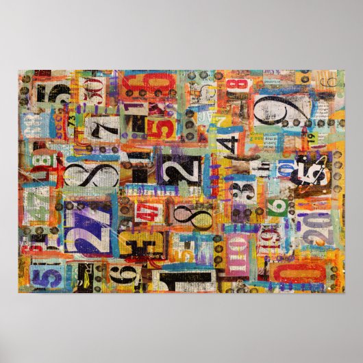 Collage Art Poster oder Decoupage Paper (Vorne)