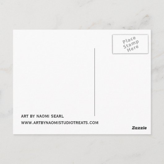 Collage Art Postkarte (Rückseite)