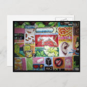 Collage Art Postkarte (Vorne/Hinten)