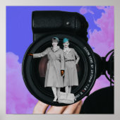 Collage Art Print "Friendly Skies" Poster (Vorne)