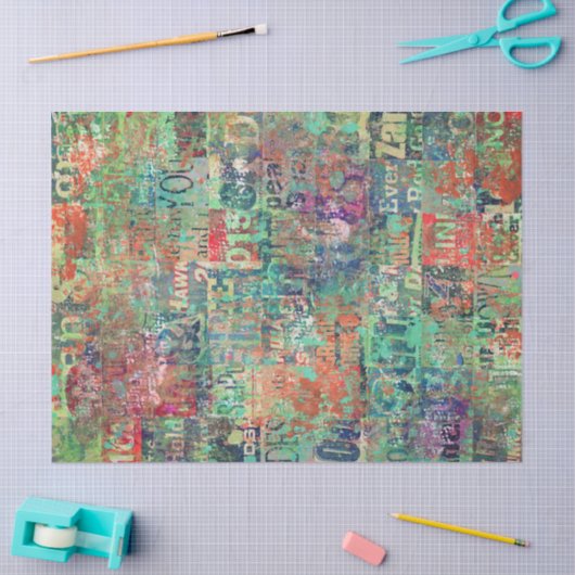 Collage Art Tissue oder Decoupage Paper Seidenpapier (Basteln)