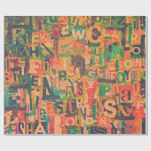 Collage Art Wrapping oder Decoupage Paper Geschenkpapier (Flach)