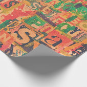 Collage Art Wrapping oder Decoupage Paper Geschenkpapier (Ecke)