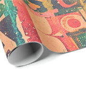 Collage Art Wrapping oder Decoupage Paper Geschenkpapier (Rolleneckpunkt)