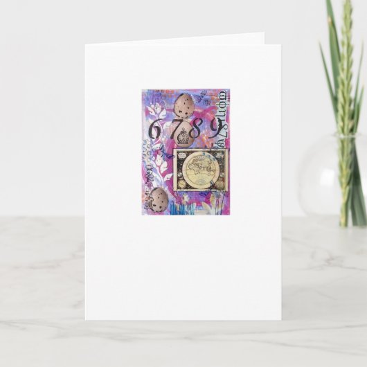 Collage Artwork Greeting Card Karte (Vorderseite)