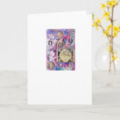 Collage Artwork Greeting Card Karte (Gelbe Blume)