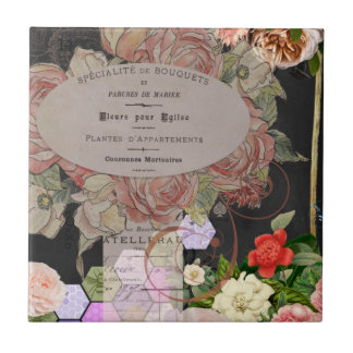 Collage aus Shabby Chic, französisch chic, ländlic Fliese