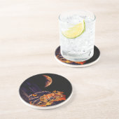 Collage aus Wildtieren mit Fuchs, Igel und Bernste Getränkeuntersetzer (Seite)