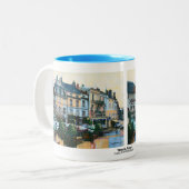 Collage: "Beaune, Frankreich" Zweifarbige Tasse (Vorderseite Links)