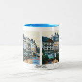 Collage: "Beaune, Frankreich" Zweifarbige Tasse (Mittel)