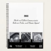 Collage Black & White Small Business Planner Planer (Vorderseite)