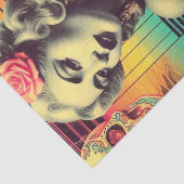 Collage Button-up für Retrofuturismus Seidenpapier (Ausschnitt)
