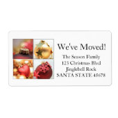 Collage Christmas Address Label (Vorne)