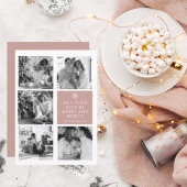 Collage Christmas Foto | Frohe Weihnachten | Rosa