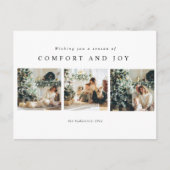 Collage Christmas Fotos | Warn wünschen Postkarte (Vorderseite)