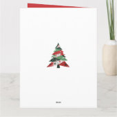 Collage Christmas Tree Karte (Rückseite)