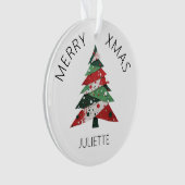 Collage Christmas Tree Ornament (Vorderseite)