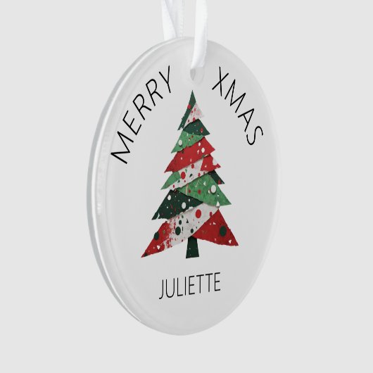 Collage Christmas Tree Ornament (Vorderseite)