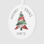 Collage Christmas Tree Ornament (Vorderseite)